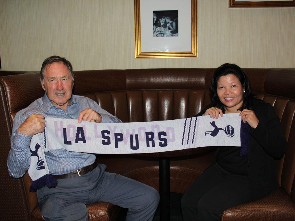 Keith Burkinshaw, THFC legend and L.A. Spurs' Kate
