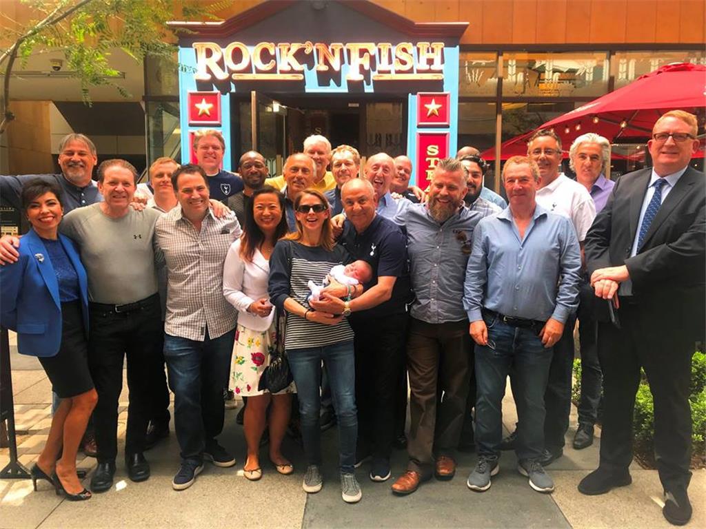 Ossie Ardiles was in town a few weeks back and had lunch with a few of the LA Spurs regulars. World Cup winner in 1978 with Argentina, Spurs Legendary player and ex-Spurs manager. April 18, 2018, Rock N Fish, L.A. Live.