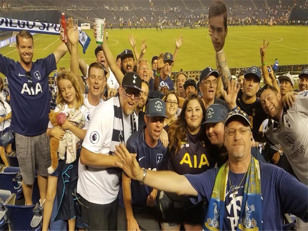 18,000 fans including L.A. Spurs and San Diego Spurs at SDCCU stadium in San Diego. International Champions Cup, A.S. Roma vs. Tottenham Hotspur